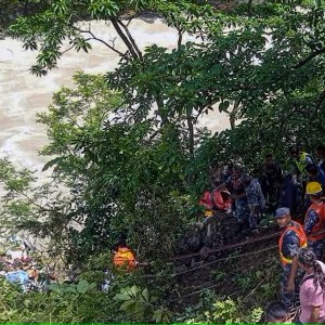 News image 27 killed after bus drives off Nepal highway